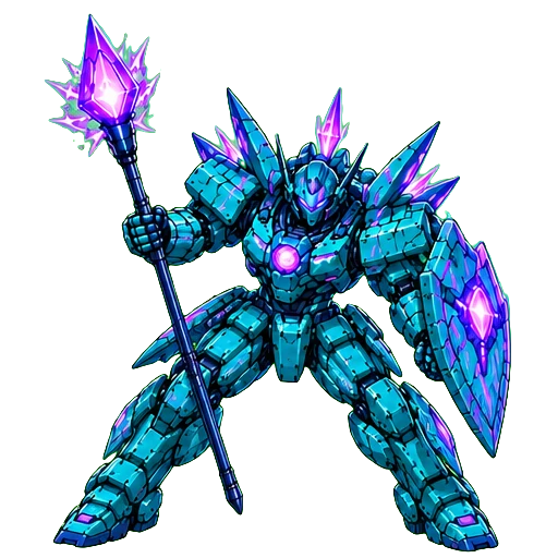 Cyanfarbener Ironblooded FriendsR Mecha